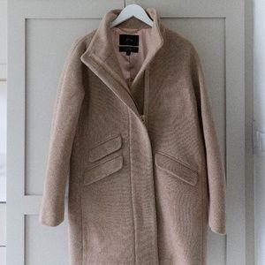 J. Crew Sandstone Cocoon Coat in Italian Stadium Cloth Wool - Size 6